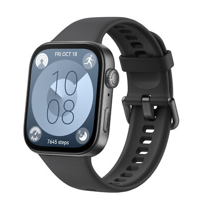 Huawei Watch Fit 3 Schwarz 1,82'' Android/iOS Smartwatch NFC AMOLED Elastomer