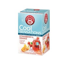 Teekanne Cool Sensations Strawberry & Orange Fruit Cold Brew Ice Tea Infusion