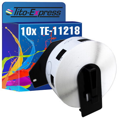 10x Etikett für Brother P-Touch DK-11218 24x24mm QL 1050 QL 1050 N QL 1060 N