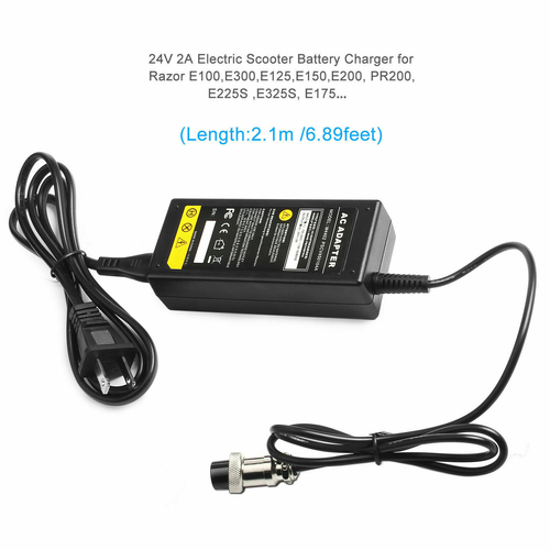 28V 2A Elektrofahrrad Roller Akku Ladegerät für RAZOR E500 E300 E200 E125 MX350 - Bild 5 von 9