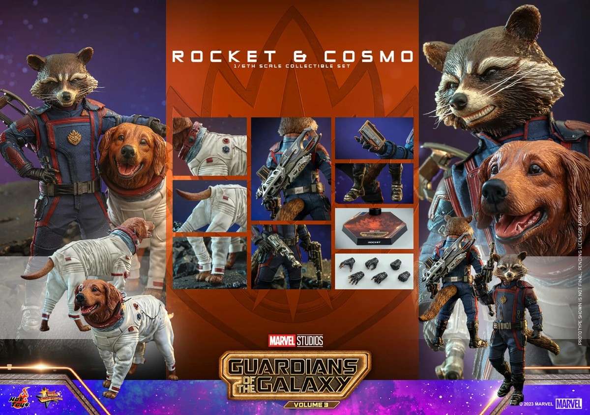 1/6 Guardians of the Galaxy Vol.3 Rocket & Cosmo Figure Set