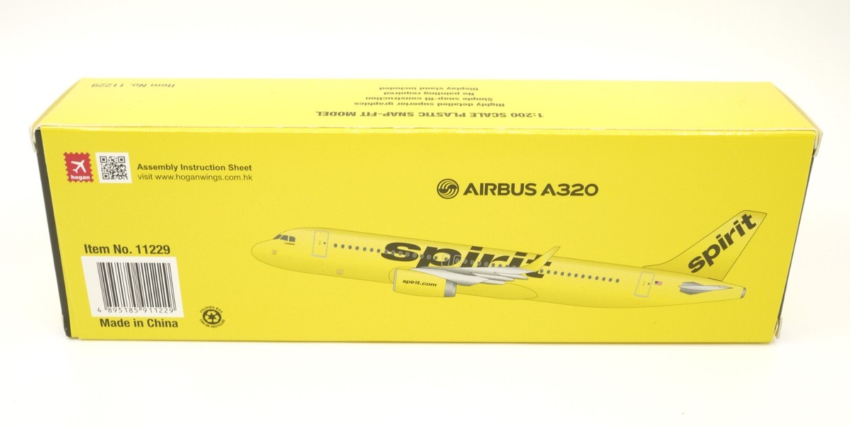 Hogan Wings 11229, Spirit Airlines (Yellow livery), Airbus A320, 1