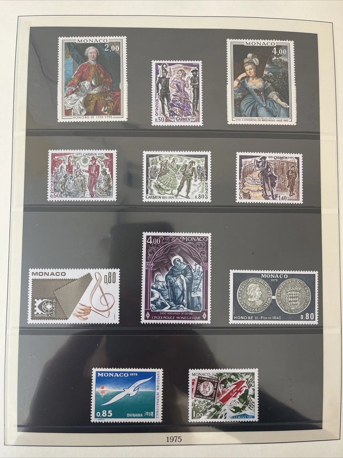 Timbres Monaco Neuf Lindner No.186 1975 Page 61