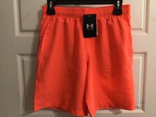 Under Armour Boys UA Woven Graphic Shorts Choose Size YXL Orange