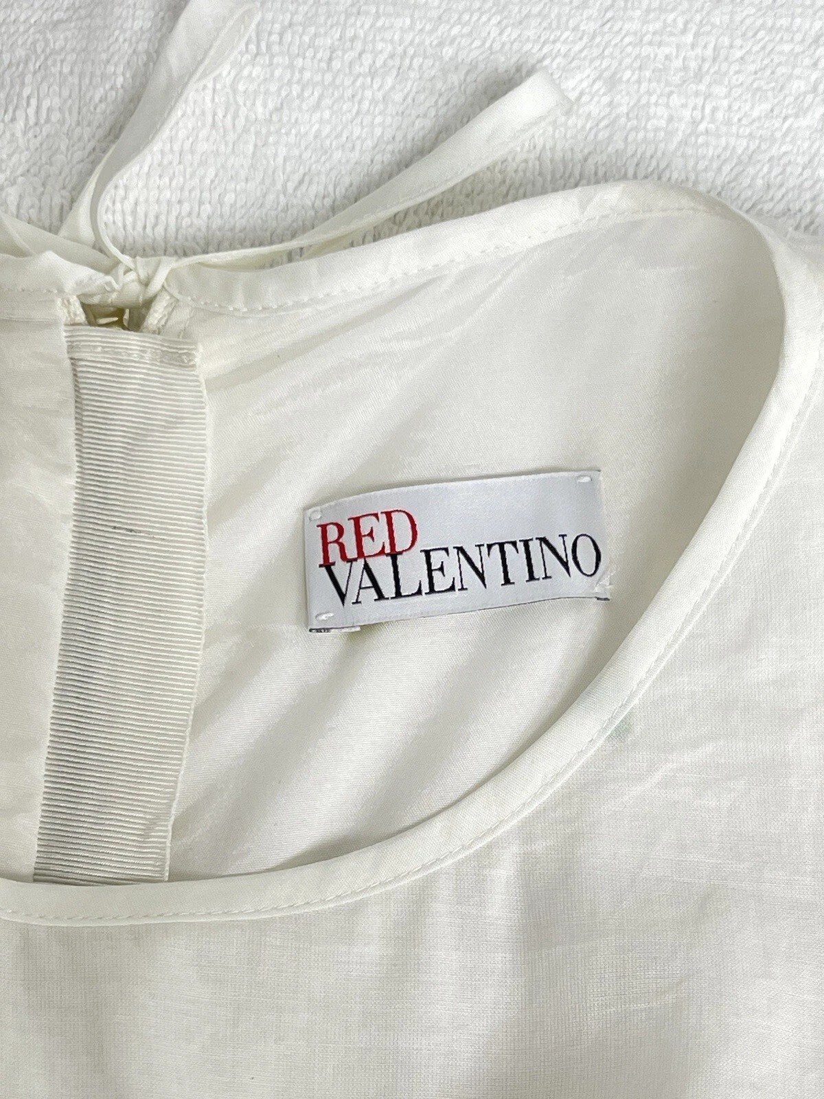 Abito RED VALENTINO cotone floreale linea A mini completamente foderato taglia 38 US XS 2