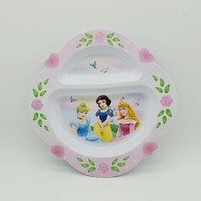 First Years Melamine Plate Aurora Cinderella Snow white 2004 Disney Princesses