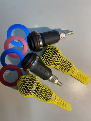 4x High-Power-Steckverbinder Stecker Panelmontage, Schraubanschluss Staubli