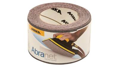 Mirka Abranet Schleifpapier Rolle 75mm x 10m Schleifrolle Gitternetz P80-P400