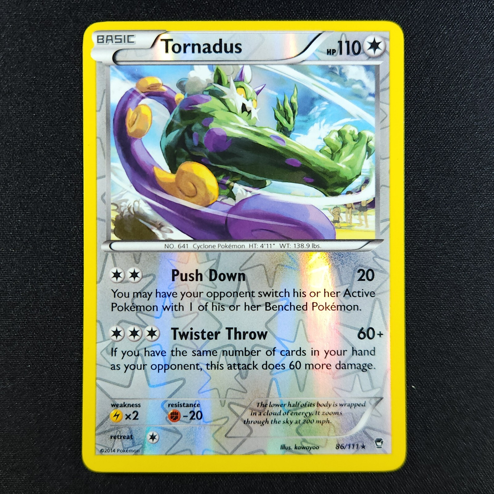 Tornadus 86/111 Holo - Furious Fists - Pokémon Card