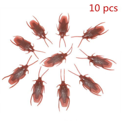 10-20*Halloween Fake Plastic Cockroaches Rubber Toy Joke Decoration Realistic UK - Picture 11 of 14