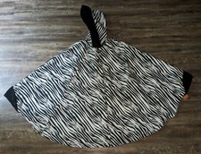 Nwt Sporto Zebra Print Hooded Cape Cloak Poncho Womens Size 0 Small
