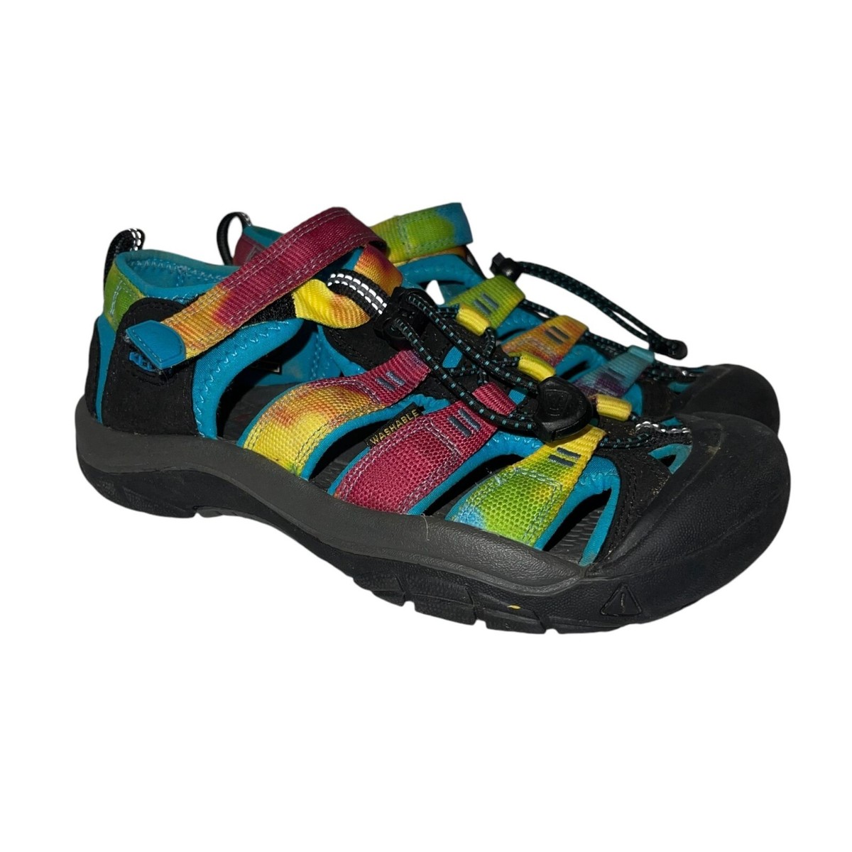 Keen Newport H2 Sandals Shoes Unisex 4 Boys Girls Rainbow Tie Dye