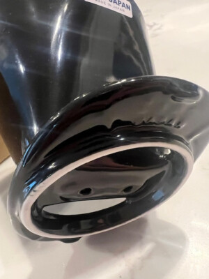 ZERO JAPAN Ceramic Black Coffee Dripper with opening for #2 or #4 paper filter