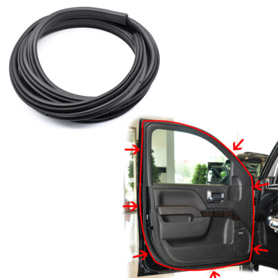 Car Front Door Weatherstrip Seal For 07-14 Chevy Silverado 1500 2500HD
