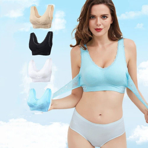 4ER Cara Mia BH-Set ohne Bügel Unterwäsche Damen Gr. M-5XL Farben DE - Bild 15 von 18
