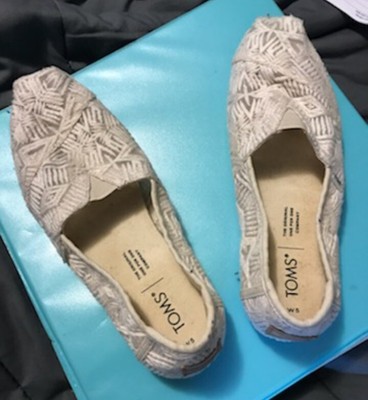 Toms Alpargata Lace Slip Ons