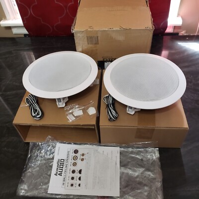 Goldwood Acoustic Audio Audiophile Series In-Wall Ceiling Speakers Pair HTI-6C