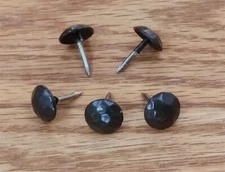 Small Round Hammered Clavos - 7/16" dia., Matte Bronze powder coat finish (25