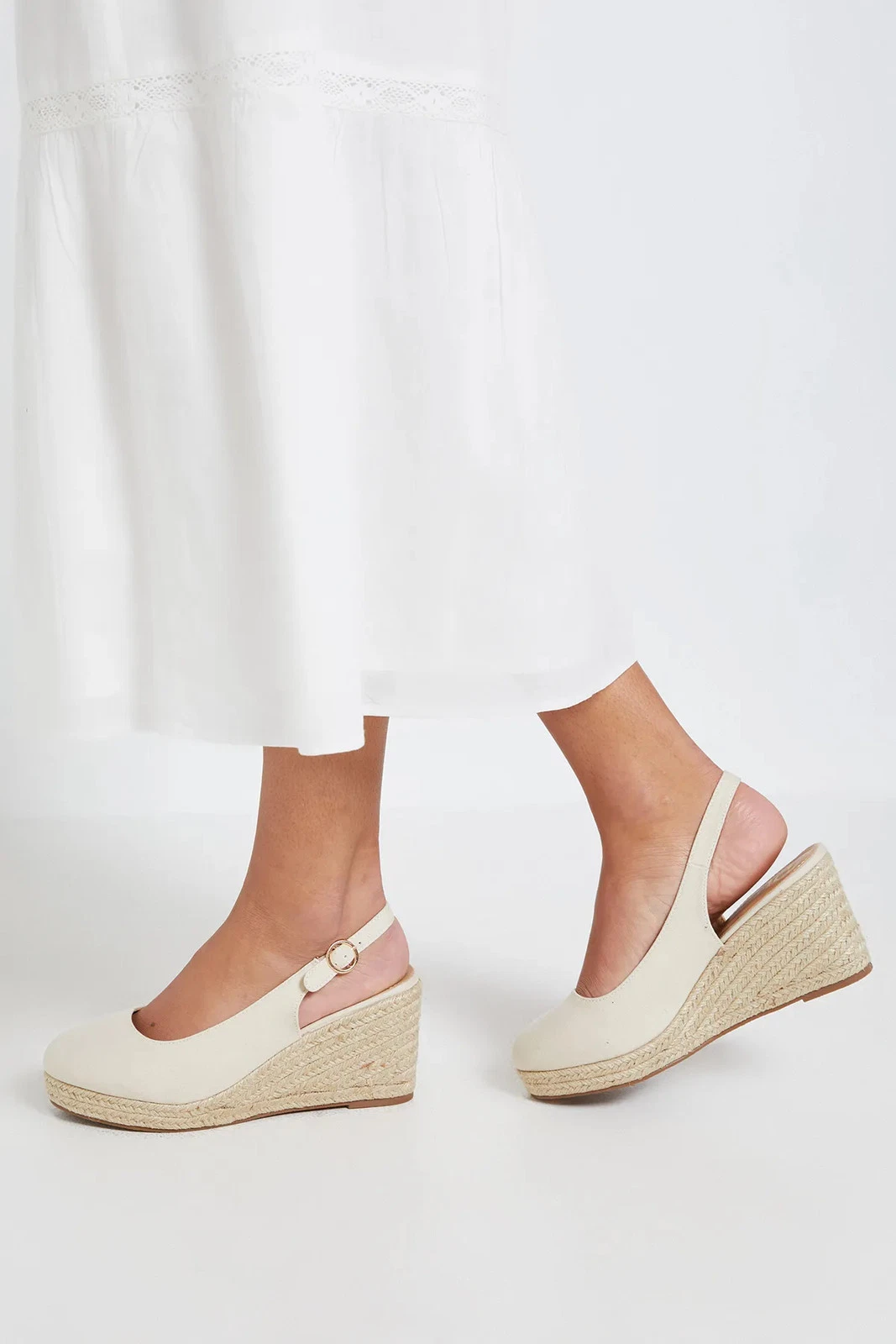 Dorothy Perkins Neutral Wedges Womens Daywear Sandals