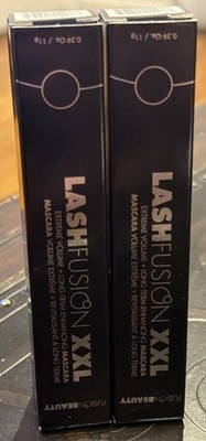 Fusion Beauty Lash XXL Extreme Black Volume & Long-Term Growth Mascara: LOT OF 2