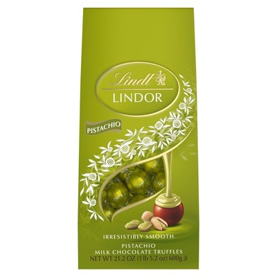 Lindt Lindor Pistachio Milk Chocolate Truffles, 21.2 oz