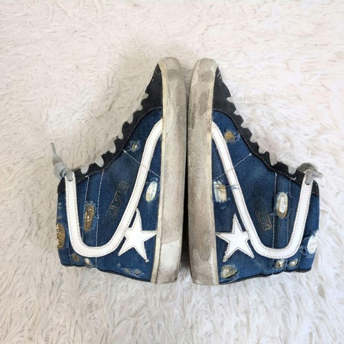 Golden Goose Slide Denim High-Top Sneaker, distressed, Gr. 37 - Bild 6 von 9