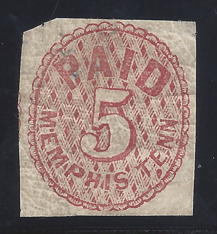 CSA 56X2 5c Red Memphis, Ten Provisional Unused