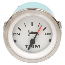 Teleflex Lido White Boat Trim Gauge 61753 | 2 Inch Evinrude Suzuki