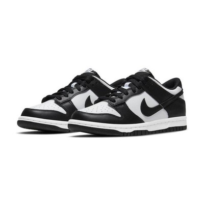 Size 7 (GS) - Nike Dunk Low Black White for sale online | eBay