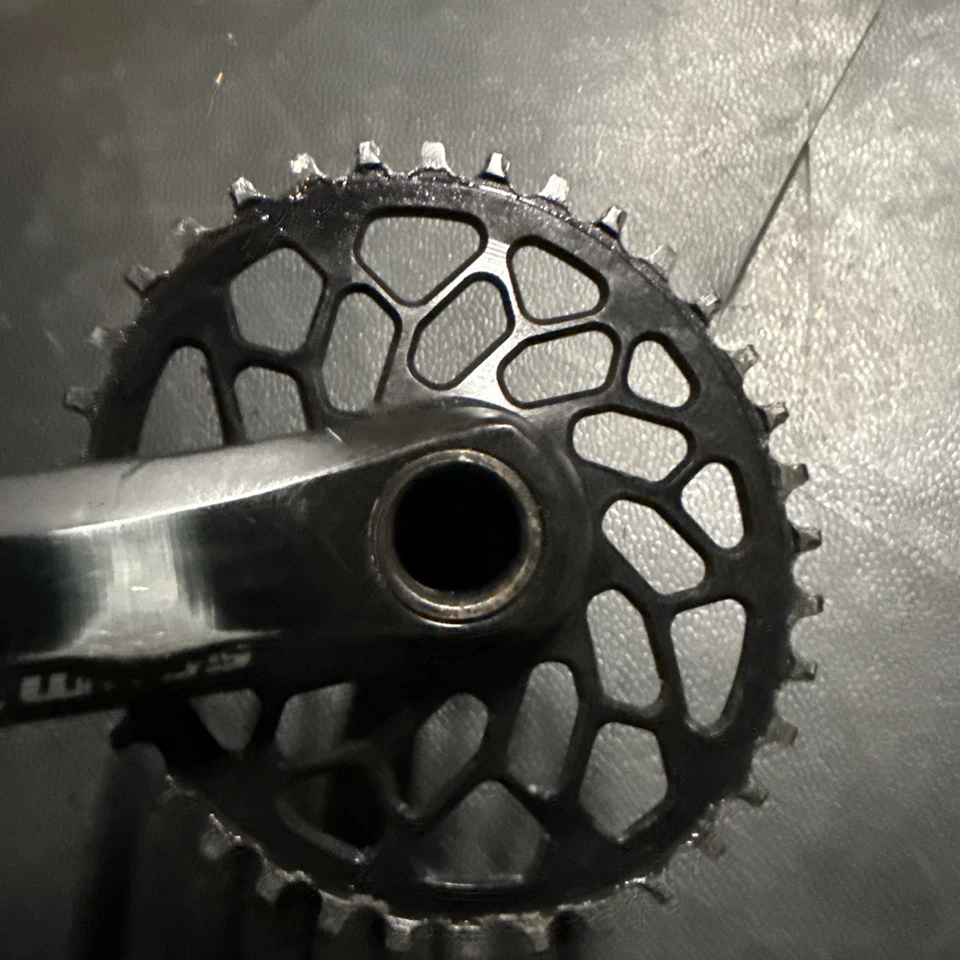 Juego de bielas SRAM Apex 1 GXP 175 36 T anillo de cadena ovalado negro Foto 4 de 4