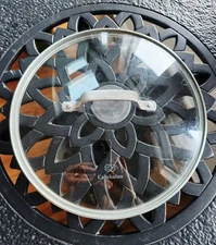 Glass CALPHALON 10” sauté/sauce pot/pan LID/TOP/COVER  with Stainless Handle