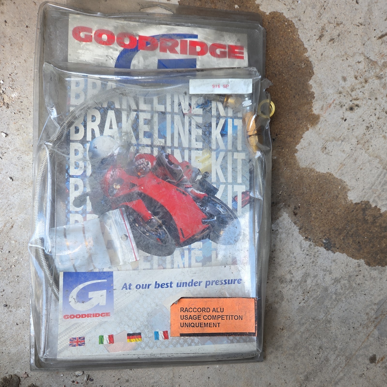 Durite de frein acier renforcée rigide pour moto Ducati 916 SBK