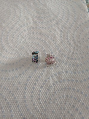 Versilbert Charm Für Pandora Armband,set 2 Stück