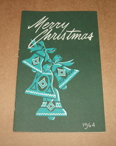 Vintage 1964 Merry Christmas Michigan Consolidated Gas Company Recipe Booklet