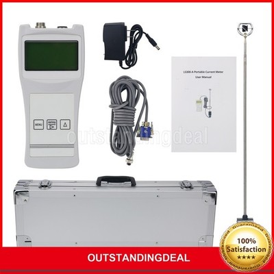 LS300-A Flow Meter Handheld Propeller Type Flow Speed Tester ot25 *vy