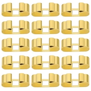 50PCS Bolo Tie Slider Clasp Rectangle Blank Bolo Tie Tips Replacement Brass B... - Picture 1 of 7