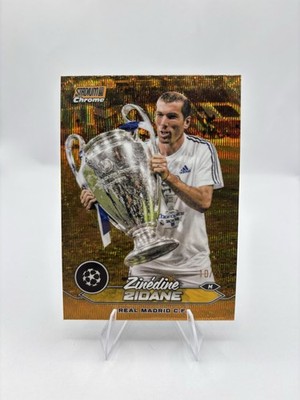 Zinedine Zidane – 2023/24 Stadium Club Chrome Gold Wave /25 – Real Madrid