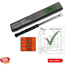 Digital Torque Wrench - 1/2" Drive 25-250 ft-lb Precision Torque Tool w/Elect...