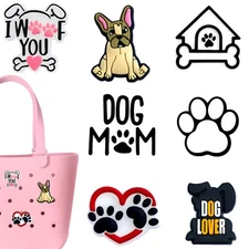 Dog Charms for Bogg Bag, Dog -Themed, Compatible with Simply Southern Beach T...