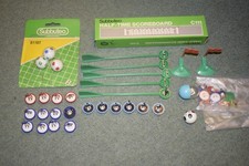 Subbuteo Job Lot Football Players 18 Players Balls Scoreboard Keepers vintage