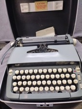 Vintage Smith Corona Sterling Portable Typewriter with Case Great Shape Works thumbnail