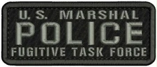 US MARSHAL POLICE F TASK F EMBROIDERY PATCH 2x5 inches Hook on back