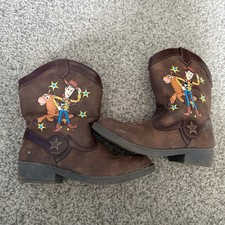 Disney Pixar Toy Story Woody Bullseye Toddler Zip-Up Cowboy Boots