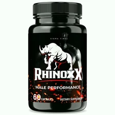 Rhinox X Enhancement Pills for Men, Supports Performance & Male Energy 60ct