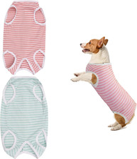 OP-Anzug für Hunde, gestreifter Einteiler für die Genesung nach Operationen, OP-