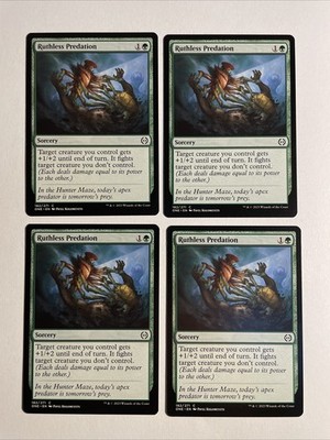 4x Mtg Phyrexia All Will Be One Ruthless Predation NM/M Magic The Gathering