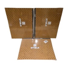 Lot Of 3 New IKEA SKADIS Wood Pegboard 76x56 cm 30x22 " 103.471.71