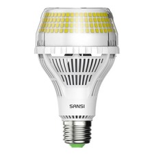 400W Equivalent 6000 Lumens Brightest LED Light Bulb, 5000K Daylight E26 A21 ...