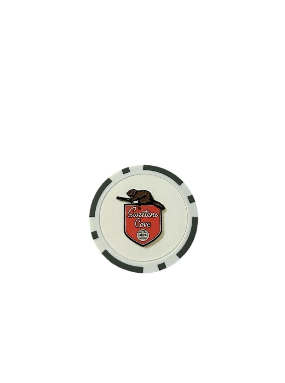 Sweetens Cove Poker Chip Golf Ball Marker Magnetic 1.5 Inch New