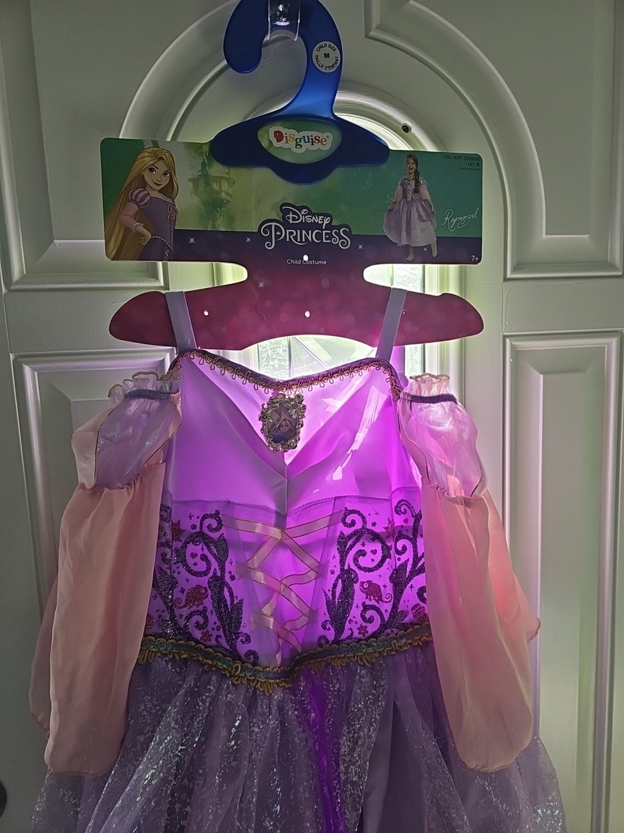 Brand New. Disney Princess Rapunzel Child Dress Size Medium 7/8 - Disney